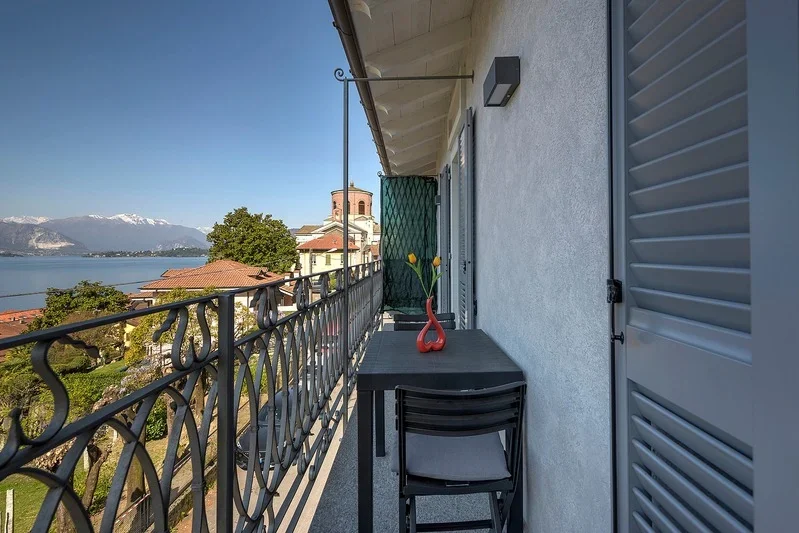 Camelia private balcony overlooking Lake Maggiore