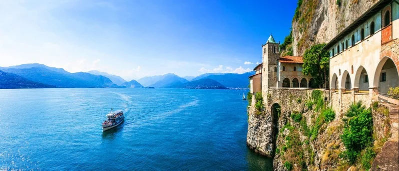 Santa Caterina del Sasso above Lake Maggiore